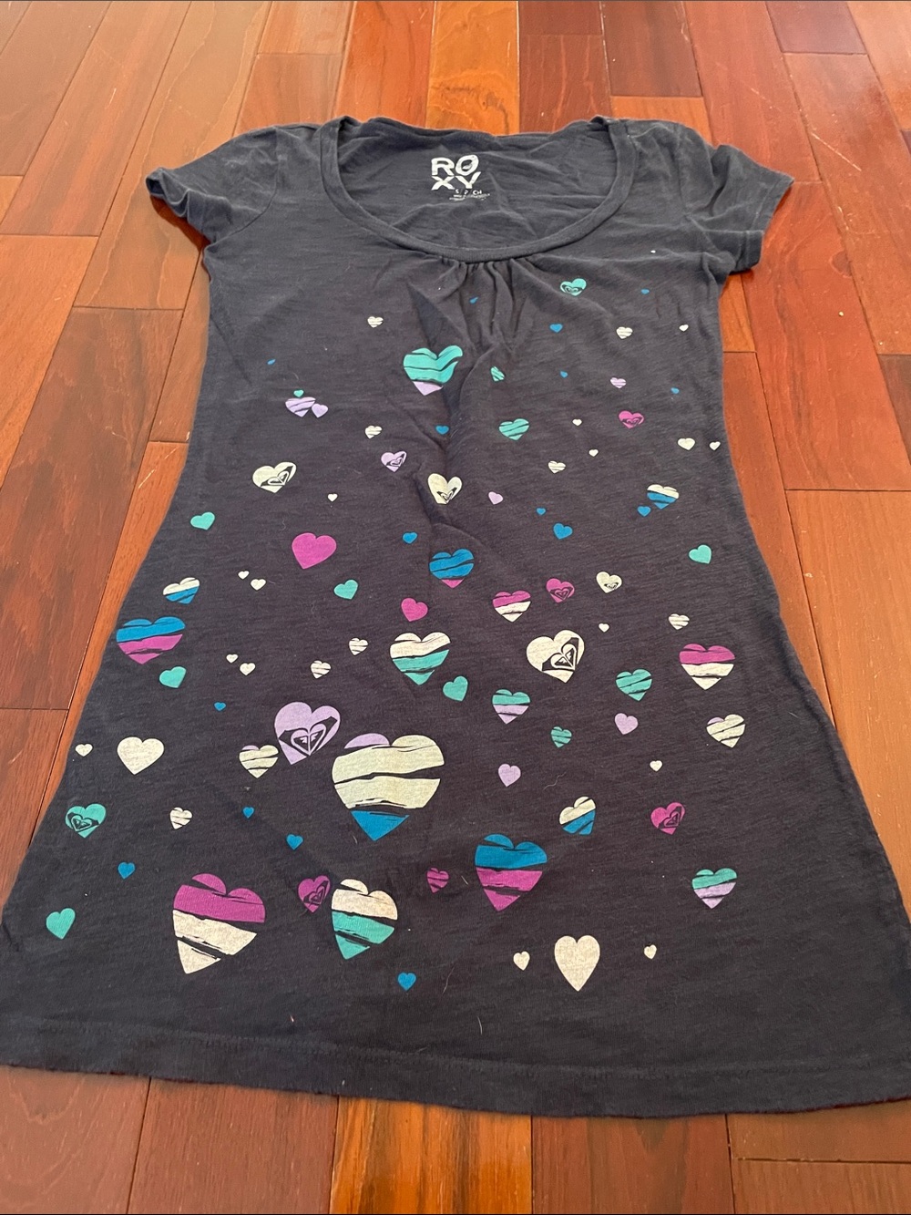 Roxy blue t shirt dress S